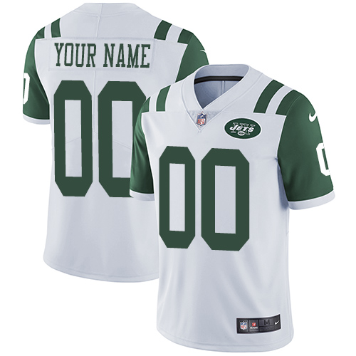 Nike New York Jets Customized White Stitched Vapor Untouchable Limited ...