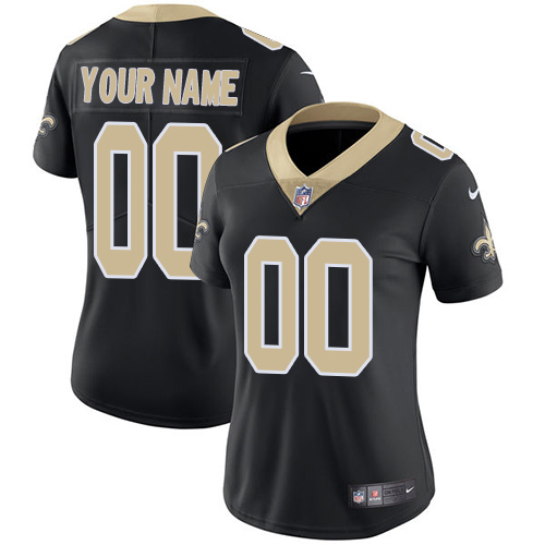 Nike New Orleans Saints Customized Black Team Color Stitched Vapor ...