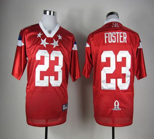 Texans #23 Arian Foster Red 2012 Pro Bowl Embroidered NFL Jersey   NoDaysOffCal.com